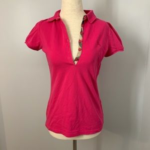 Burberry Brit Pink Polo Shirt
